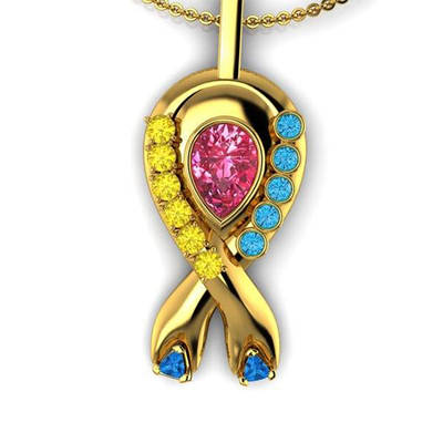 Beautiful Pendant with Bright, Fun Colors