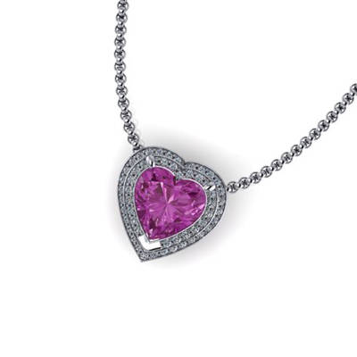 A Heart Full of Love [Purple] Pendant Necklace